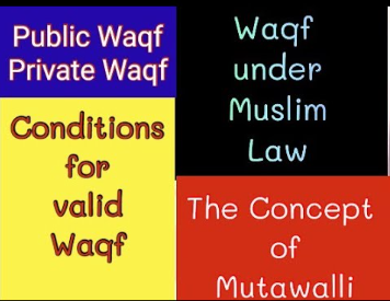 (A) Powers and Functions of Mutawalli