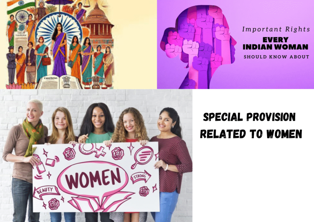 Special provision related to women