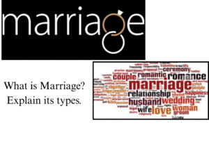 What is Marriage ? Explain its types and Features.