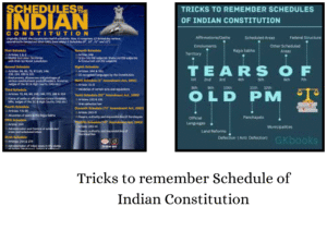 Tricks to remember Schedule of Indian Constitution