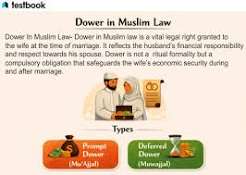What are the various kinds of Dower ? What are the presumptions regarding prompt and deferred dower?