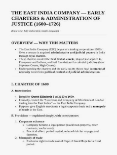 Discuss the early judicial system set by the East India company before evolution of Judicial Institutions in 1726.